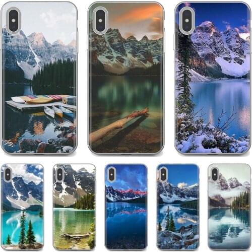 For Samsung Galaxy Note 3 4 5 8 9 S3 S4 S5 Mini S6 S7 Edge S8 S9 S10 Plus Moraine Lake Banff Park Alberta TPU Shell Covers