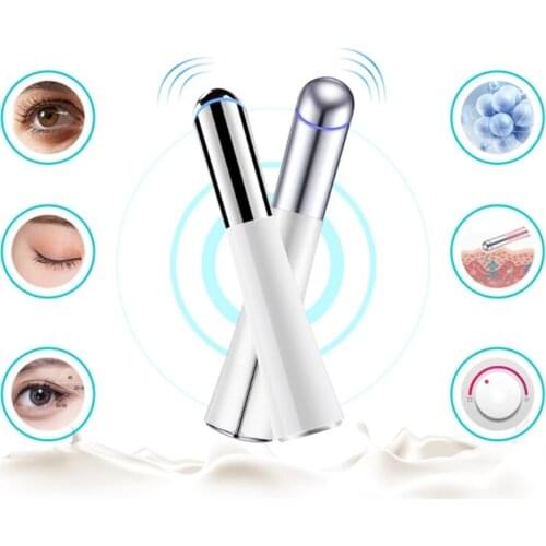 Electric Ionic Heated Eye Massager Device Lip Facial Massage Vibration M4YA
