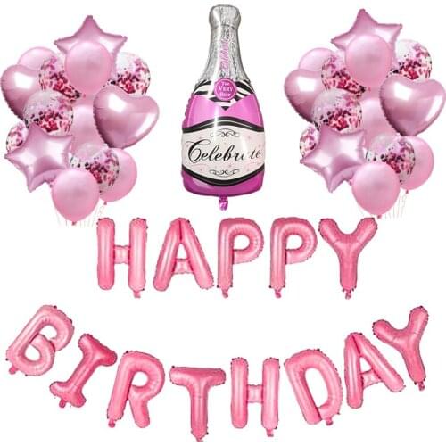 Helium Balloons Happy Birthday Letter Balloon Wedding Birthday Party Decorations Adult Kids Balloon Globos Event Party Supplies