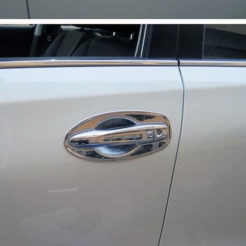 Chromium Styling For Nissan X-Trail T32 Rogue 2014-2020 Chrome Exterior Door Handle Cover Moulding Door Bowl Cup Cavity Trim