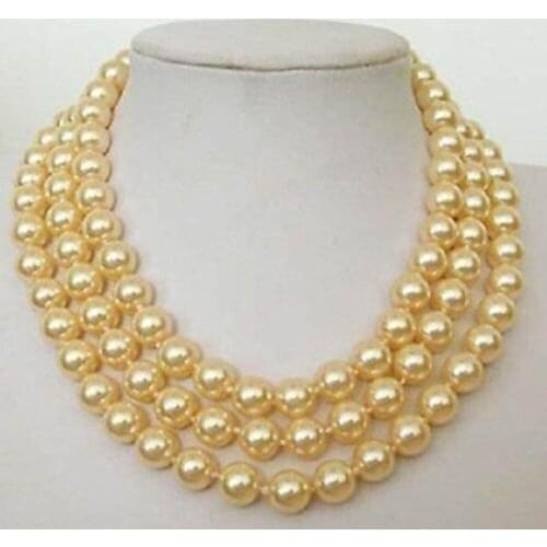 Beautiful NEW FASHION BLACK 8mm black bead necklace 100" AAA earring