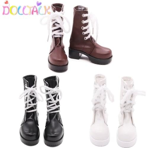 Doll Boots Personalized Retro Brown 60 cm Doll Shoes For Our Generation Accessories Hand Made High Heel Doll Shoes