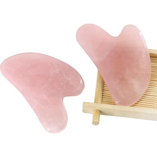 1Pc Green Natural Jade Guasha Stone Board Massage Guasha Plate Jade Face Massager Tool For Face Neck Back Body