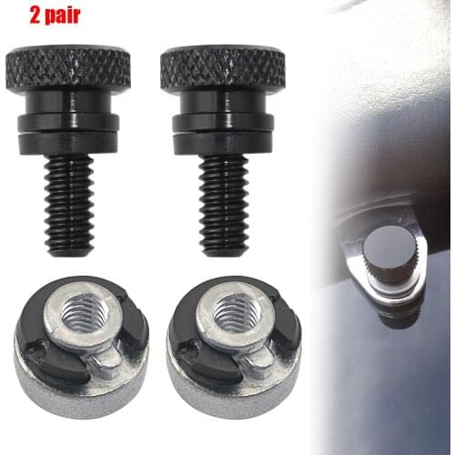 Motorcycle Rear Fender Seat Screw Bolt Nut License Plate Hardware For Harley XL Touring Softail Dyna CVO Bolt Tab Screw Nut