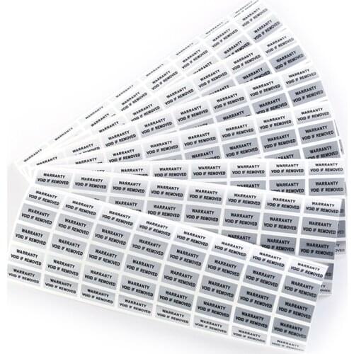 Wholesale New 300pcs /lot Printed Security Seals Tamper Evident Warranty Void Labels