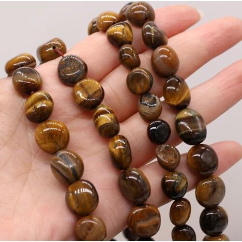 Natural Stone Bead Irregular Tiger Eye Stone Loose Beads 10-12 MM For DIY Jewelry Making Necklace Bracelet Earrings Accessory