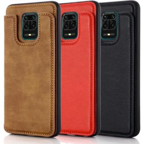 Simple Plain PU Leather Credit Bank Card Holder Case For OPPO A5 2020 FIND X2 Pro RENO 3 5G 3AShockproof Protective Soft