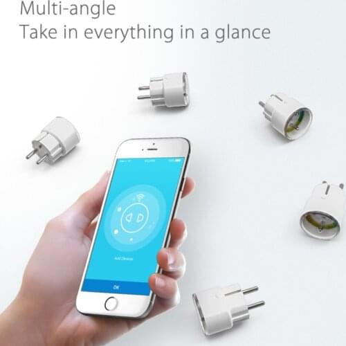 Tuya smart wireless FR socket 16A Wi-Fi plug app Remote Control timing outlet with power monitor function support alexa google