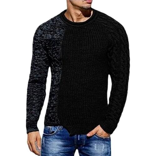 Winter Sweaters Men Crew Neck Swweaters Long Sleeve Shirts Streetwear Men Fashion Clothing Chunky Knit Sweaters 2021 Trends