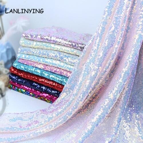3MM Encryption Laser Sequined Fabric Wedding Party Decoration Shooting Background Evening Dress Stage Clothing Fabrics D709