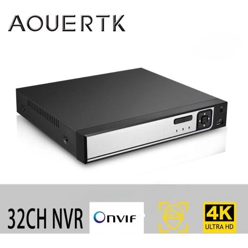 AOUERTK NVR 32CH Video recorder 4K H.265 Face Recognition Onvif Security CCTV Surveillance Camera Recorder Xmeye For IP Camera