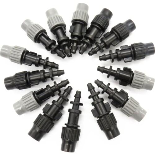 1 piece Hight Quality Micro Sprayers Nozzles for 4/7mm Hose Garden Mist Cooling System Water Mist Nozzle High Pressure Misting