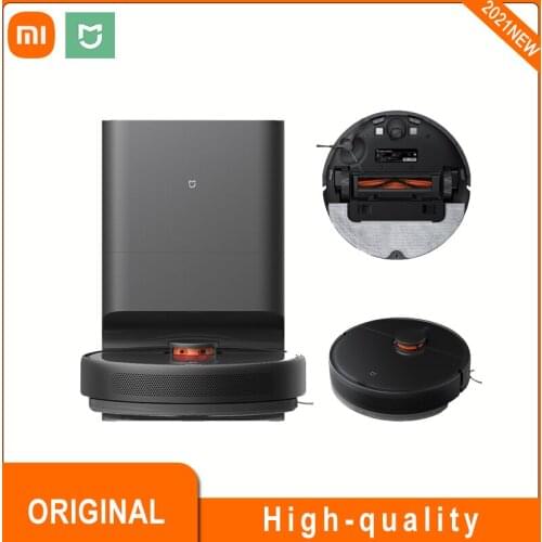 Xiaomi Mijia Auto Empty Robot Vacuum Cleaner Sweep Vacuum Mop Dust Collection 4 in1Hand Free for 45 Days Home App Smart Control
