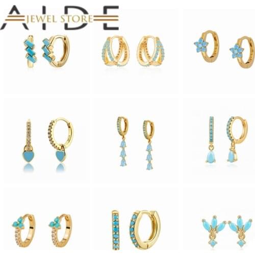 Aide 925 Sterling Silver Earring Pink/White/Purple//Rose red Enamel Dripping Hoop Earrings Women Charming Gold Fashion Jewelry