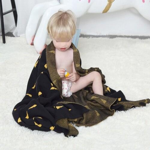 120*180cm Baby Blanket Infant Knitted Blanket Children Quilt Stroller Sleep Cover Air Conditioning Blanket Kids Nap Blanket