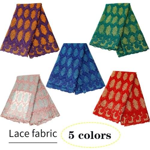 2019 High Quality Exquisite Embroidery Lace Fabric For Bridal Gown Wedding Fabrics DIY Dress Material African Lace