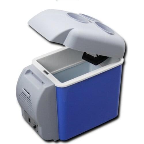 Mini 12v Car refrigerator 7.5 liters family car with a hot cold boxes mini fridge small refrigerator car warm cold boxes can be