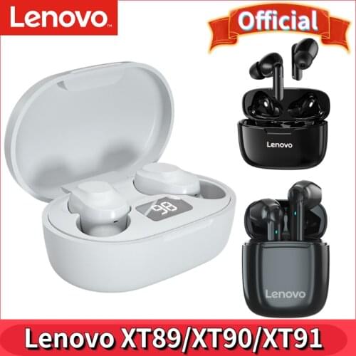 Lenovo XT89/XT90/XT91 Wireless Earphone Bluetooth 5.0 Headphone Touch Control Earbuds Stereo Deep Bass Waterproof Headset w/ Mic
