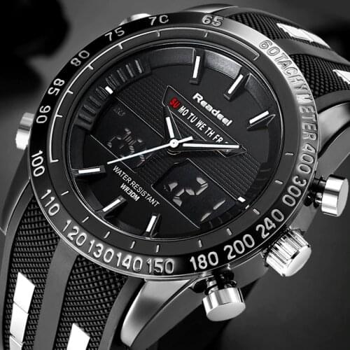 Top Luxury Brand Watches Men LED Digital Military Waterproof Watches Fashion Silicone LED Digital Watch Men Relogio Masculino