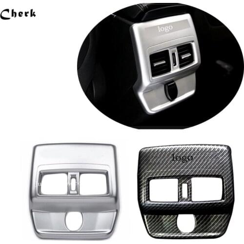 For Renault Koleos 2017 2018 ABS Chrome Car Garnish Cover Trim Rear Back Upside Interior Air Conditioning OutLet Vent