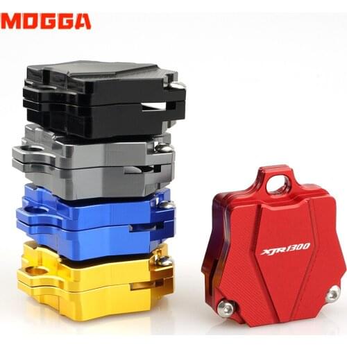 For Yamaha XJR1300 XJR 1300 Aluminum Alloy Modified Motorbike Key Shell Case Protective Cover Cap Red ( Key Without Chip)