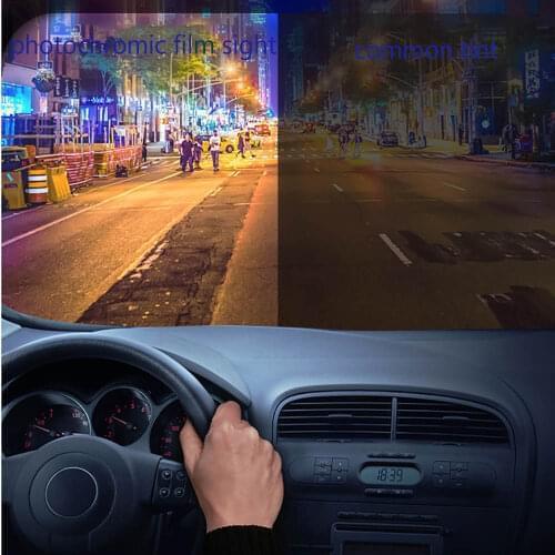 HOHOFILM 152cmx50cm 20%-75%VLT Photochromic Film Car Auto Window Tint Solar Tint Heat Rejection Film IV Proof 60''x20