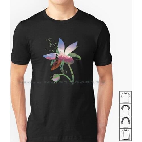 Wild Flower T Shirt 100% Cotton Breath Of The Wild Link The Legend Of Korok Gaming Hyrule Loz Video Games Nerd Fairy Gamer Cute