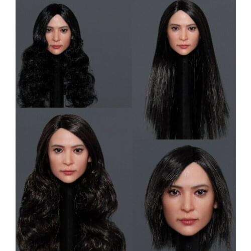 GACTOYS GC039B GC039A 1/6 Asian Beauty Head Sculpt Female Head Carving 115 For 12 Inch Female Body