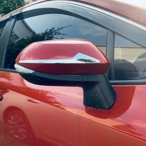 For Toyota Yaris 2020 2021 ABS Chrome Car Rearview Mirror Trim Covers Stickers Sequins Exterior Decoration Strips Accessories