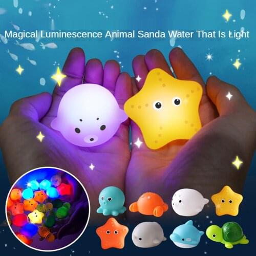 Pool toy bath toy water toy baby kids float water games children baby bath toy set Luminous catch fish with a net Water play toy