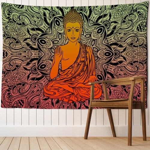 Indian Buddha Meditation Chakra Tapestry Wall Decoration Mandala Tapestry Witchcraft Bohemian Hippie Home Decoration Yoga Mat Bl