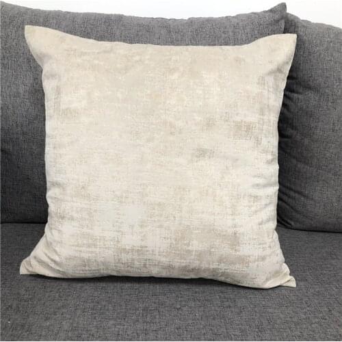 Embossing Sofa Pillowcase Home Decorative Velvet Printing Cushion Cover