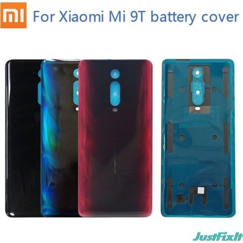 Original Battery Cover For Xiaomi Mi 9T Back glass Cover Back Door Replacement For mi 9t Battery Cover Case, Rear Housing Cover