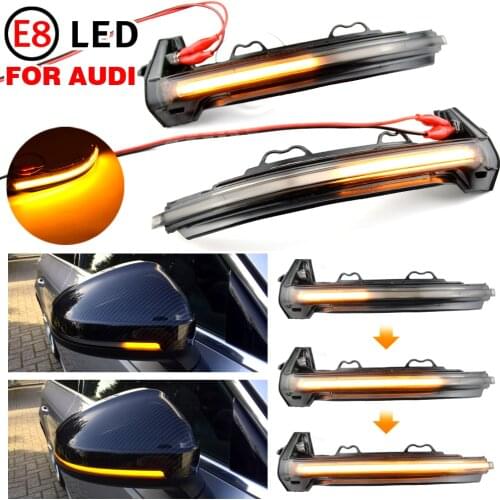For Audi A4 A5 B9 S4 S5 RS5 2017 2018 2019 Dynamic Blinker LED Turn Signal blink Side Mirror Lights indicator flasher