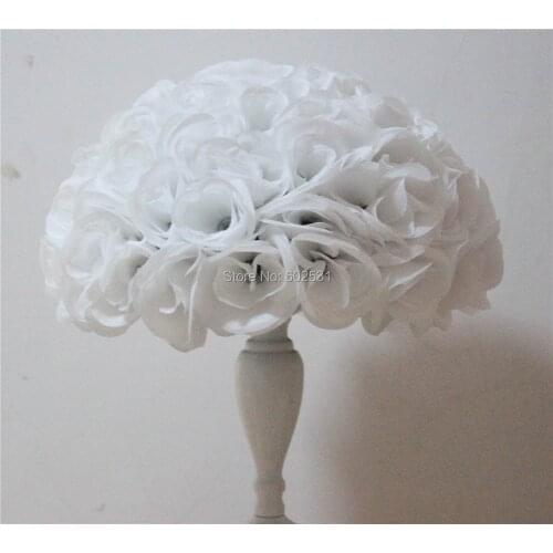 SPR 40cm 4pcs/lot white artificial rose flower ball table flower wall