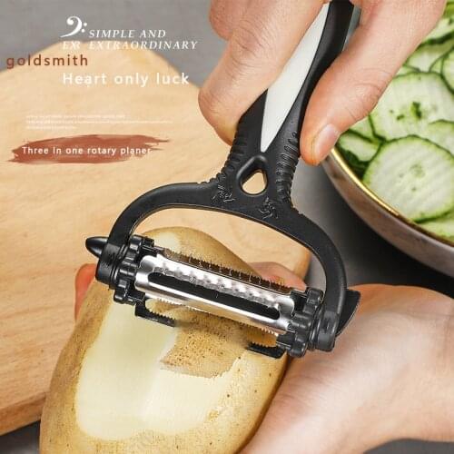 Vegetable and fruit quick peeler kitchen appliance stainless steel peeler multi-functional cooking tool potato and carrot grater