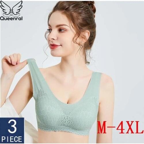 VIP Promotion Link 3pcs Latex Bra Seamless Bras For Women With Pad