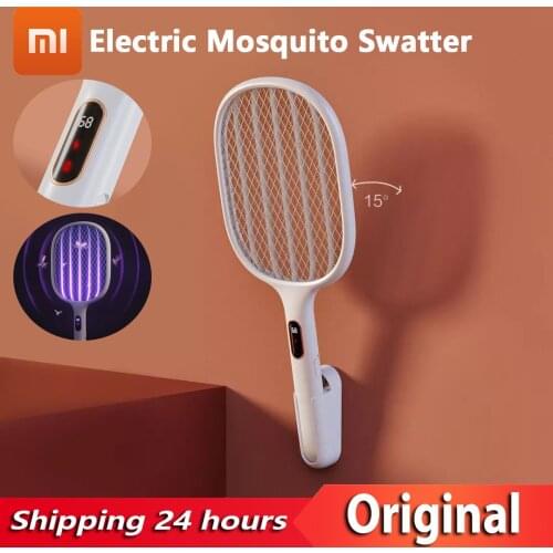 Xiaomi New Qualitell Smart Digital Display Electric Mosquito Swatter 2in1 Portable Type-C Charging Wall-mounted Mosquito Killer