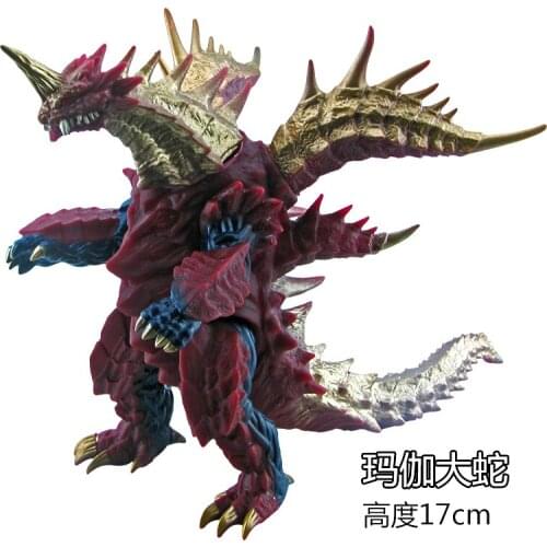 Japan Bandai Godzilla Vs Kong16cm Soft Plastic Magatano-Orochi Movable Doll Toy Model Hand-made Childrens Doll Decoration Gift