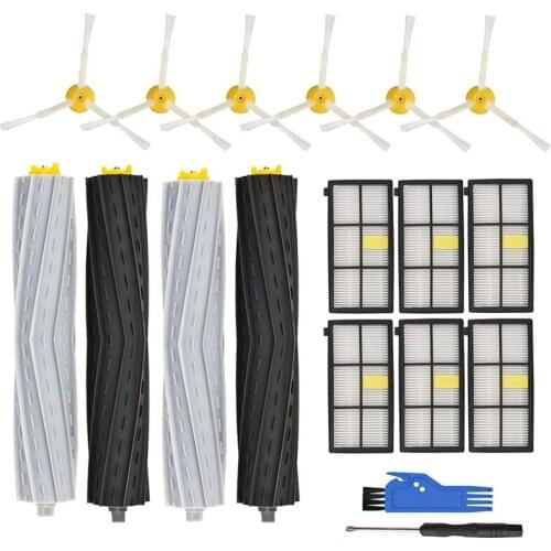 Replacement Parts Accessories Compatible for IRobot Roomba 800 Series 850 860 861, Roller Brush, Side Brushes, Filters