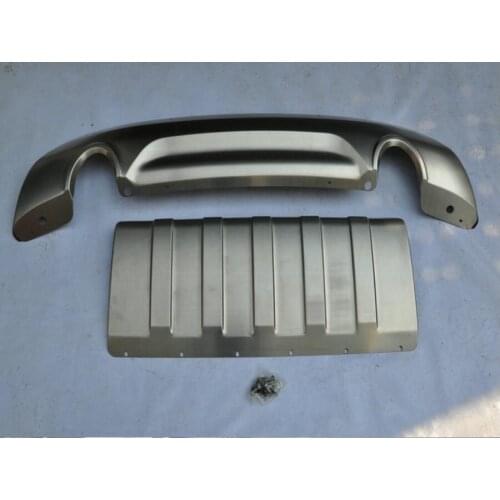 Stainless steel Front + Rear Bumper Protector Guard Skid Plate Fits For 13-18 FORD KUGA ESCAPE 2013-2018