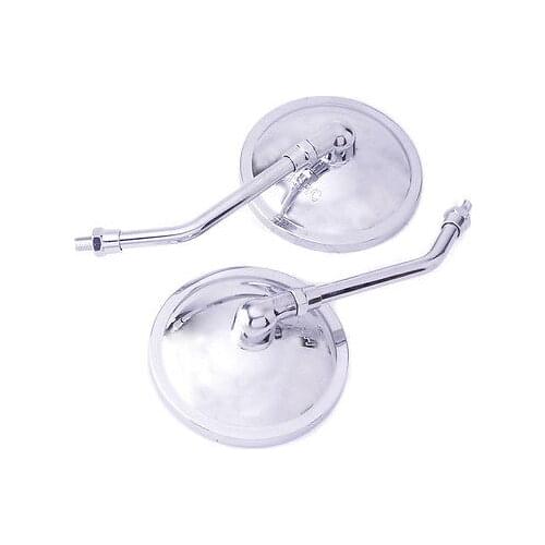 10mm Rear View Mirrors Chrome Round Motorcycle For Honda CB500 CB550 CB650 CB750 CB 200 250 350 400 Goldwing 1000 1100 1200 1500