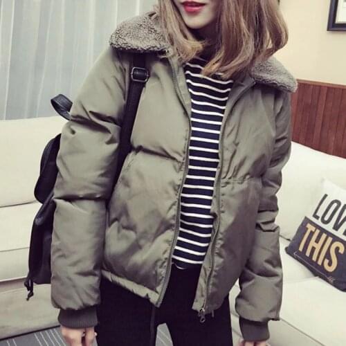 Women Filling Cotton Short Jacket Autumn And Winter Casual Style Woman Parkas Female Coats
