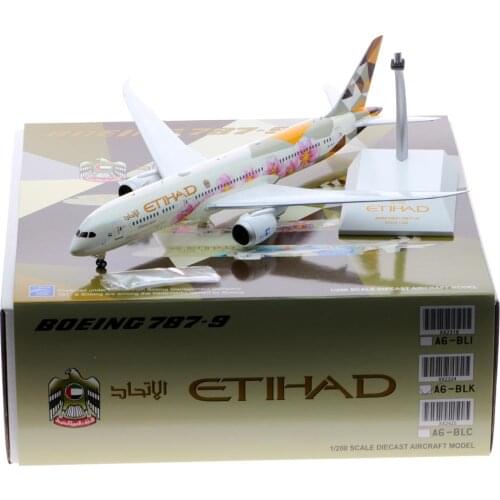 1:200 Alloy Collectible Plane JC Wings XX2324 Etihad Airways Choose Japan Livery Dreamliner B787-9 Diecast Aircraft Model A6-BLK