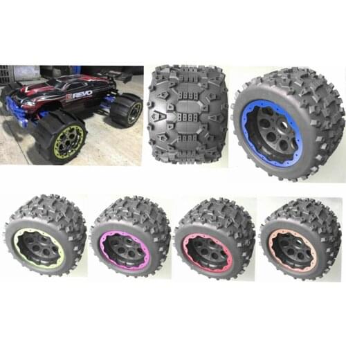 1/8 scaleTruck Badlands 3.8" Tire 1/2" Offset Wheel (2) Erevo Hpi savage