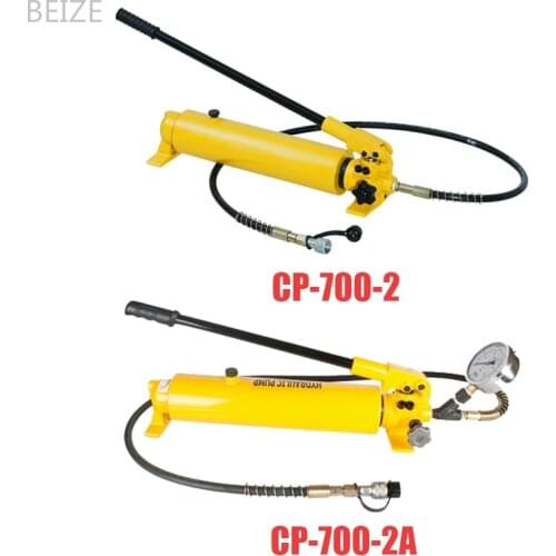 1Pc Hydraulic High Pressure Pump CP-700-2 Hydraulic Hand Pump Oil Pressure Pump With Pressure Gauge 700kg/cm2