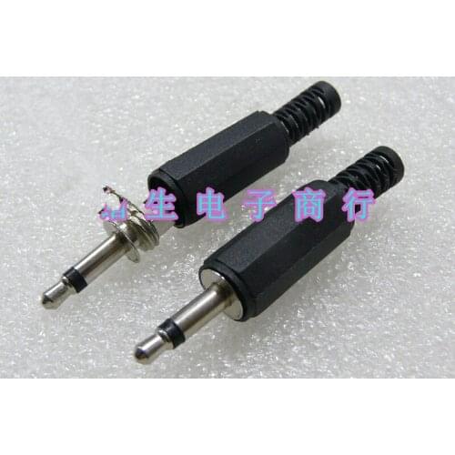 10pcs/Lot 3.5MM audio plug 3.5 single channel plug headphone plug welding line type DIY necessary
