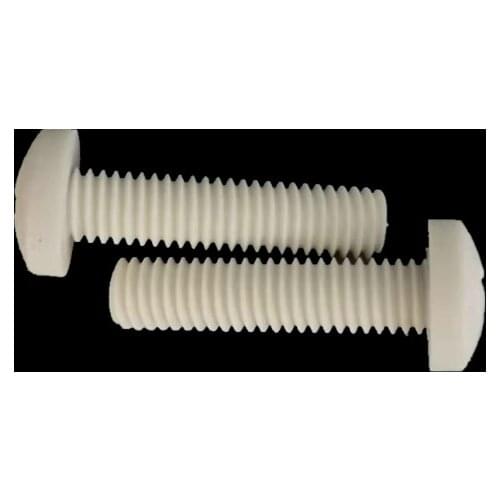 20pcs M2 M2.5 M3 M4 phillips round screws flat bolts PPS plastic insulated male screw high temperature resistance 8mm-40mm L