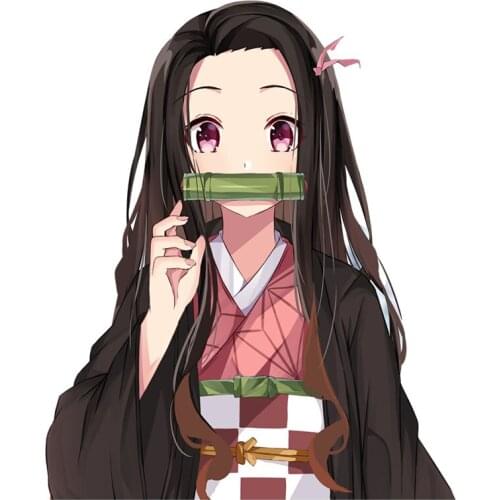 Three Ratels Three Ratels 3D Demon Slayer NEZUKO KAMADO laptop decal iphone sticker cartoon car stickers