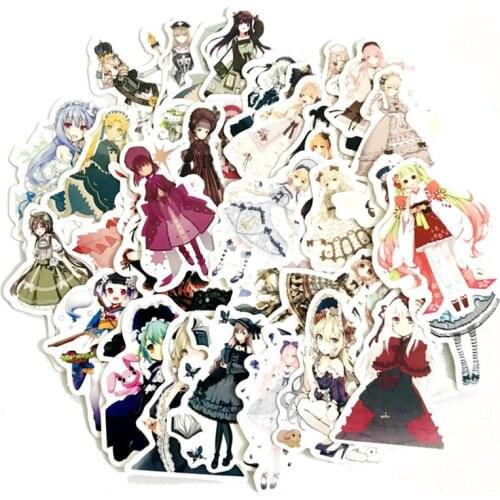42PCS Sen Goth Girl Lolita Girl Sticker Handbill Toys Sticker For Luggage Snowboard Car Fridge Car-Styling Laptop Stickers F4